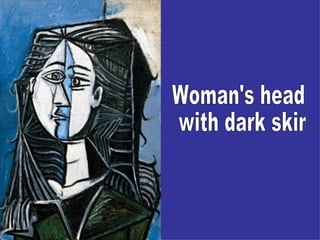 Woman's head with dark skin 