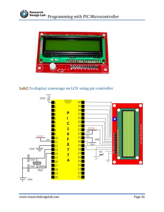 Programming with PIC microcontroller