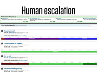 Human escalation
 
