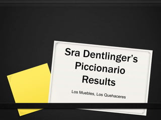 Piccionario results