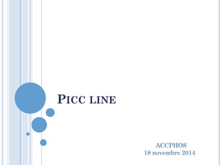 PICC LINE
ACCPHOS
18 novembre 2014
 