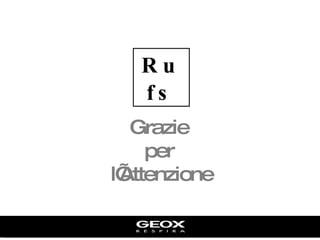 Ru fs Grazie  per  l’Attenzione 