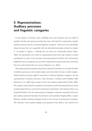 From sound to grammar: theory, representations and a computational model