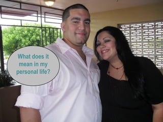 What does it
mean in my
personal life?
 
