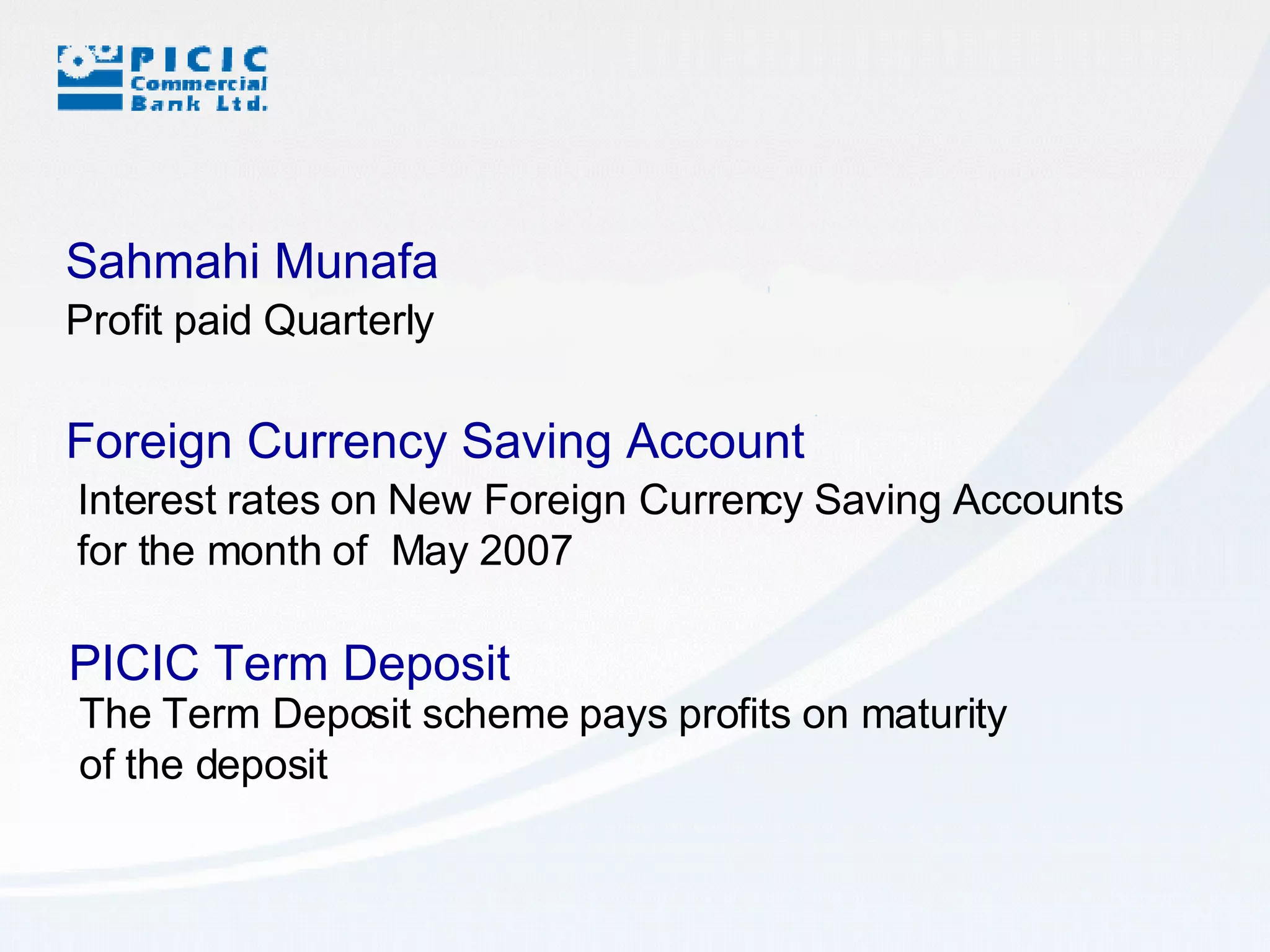 Pimcic PICIC Commercial Bank | PPT
