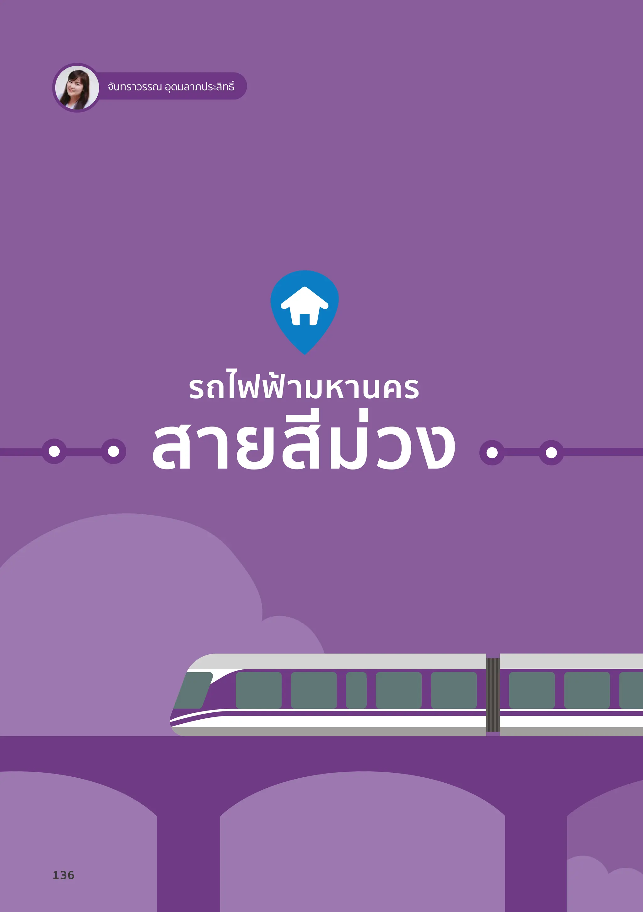 จันทราวรรณ อุดมลาภประสิทธิ์
รถไฟฟ้้ามหานคร
สายสีีม่่วง
136
 