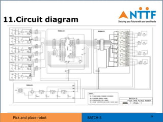 Pick and place robot BATCH-5Pick and place robot
11.Circuit diagram
24
 