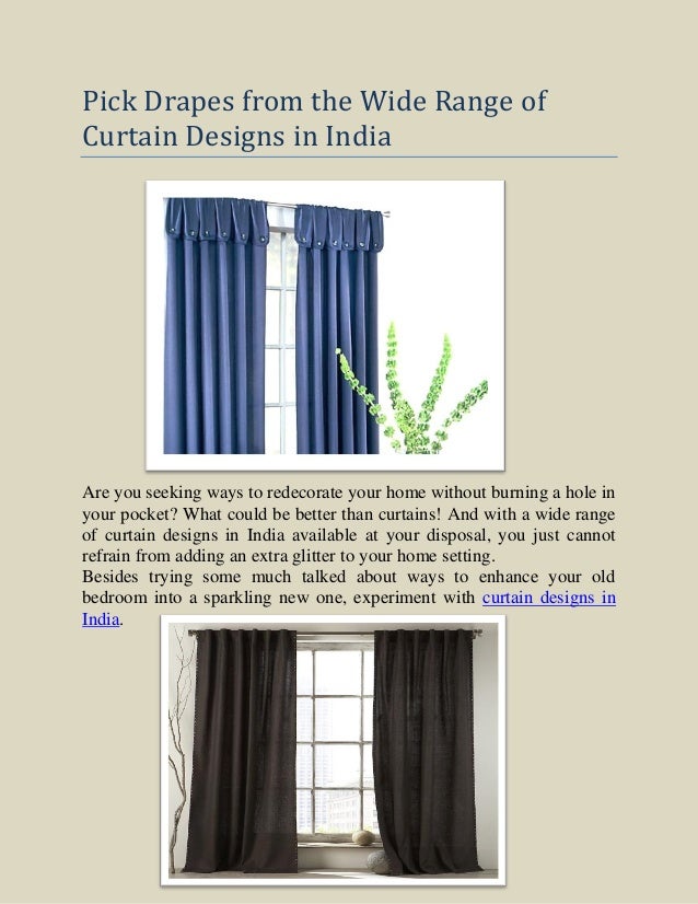 Famous Curtains Designs In India