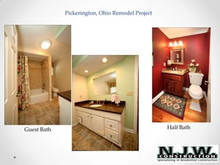 Pickerington, Ohio Remodel Project Half Bath Guest Bath 