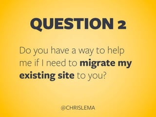 Selecting a WordPress Host