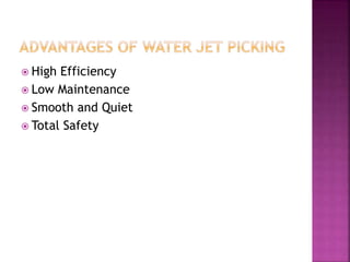  High Efficiency
 Low Maintenance
 Smooth and Quiet
 Total Safety
 