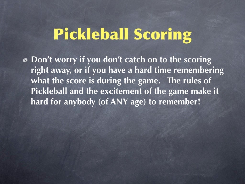 Pickleball rules