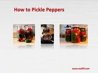How to Pickle Peppers  www.realfilf.com 