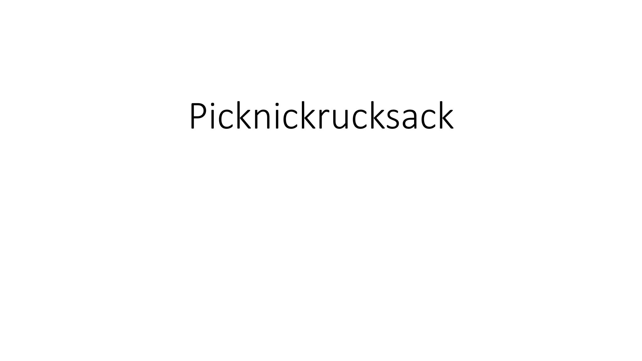 Picknickrucksack