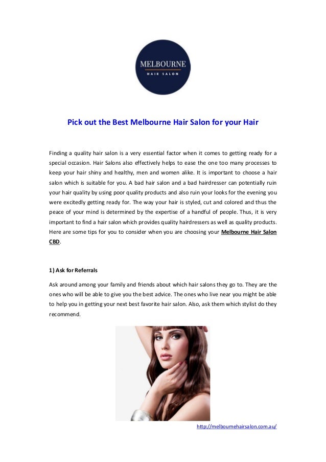 Pick Out The Best Melbourne Hair Salon For Your Hair