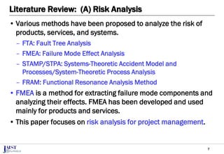 Project FMEA for Recognizing Difficulties in Machine Learning ...