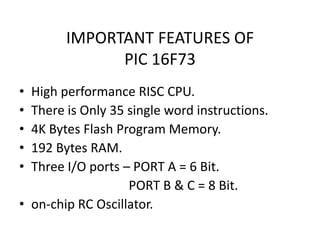 Pic microcontroller [autosaved] [autosaved] | PPTX