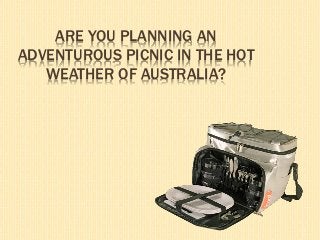 ARE YOU PLANNING AN ADVENTUROUS PICNIC IN THE HOT WEATHER OF AUSTRALIA?  