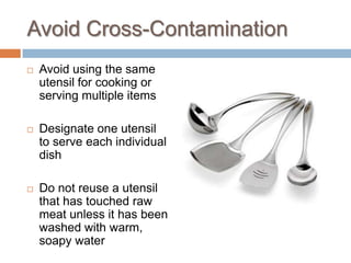 Using Same Utensils Picnic Food Safety | PPTX