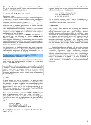 Germain, Picoche, Vocabulaire et enseignement