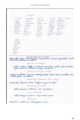 Le vocabulaire et son enseignement	
  

	
  

42	
  

 