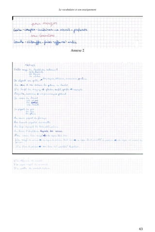 Le vocabulaire et son enseignement	
  

Annexe 2

	
  

43	
  

 