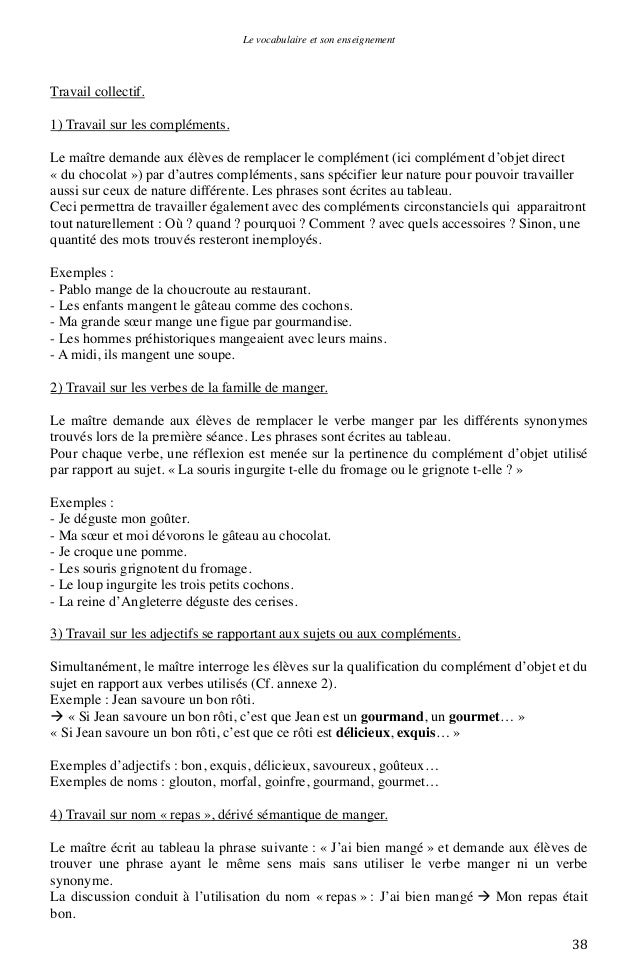 Germain Picoche Vocabulaire Et Enseignement