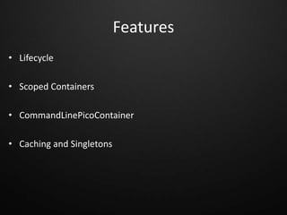 PicoContainer | PPT