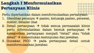 Penerapan EBM Pada Setting Komunitas (Fokus PICO Methode) | PDF