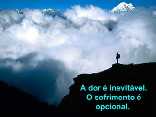 A dor é inevitável. O sofrimento é opcional.   