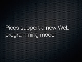 Picos, CloudOS, and Connecting Things