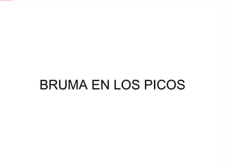 BRUMA EN LOS PICOS 