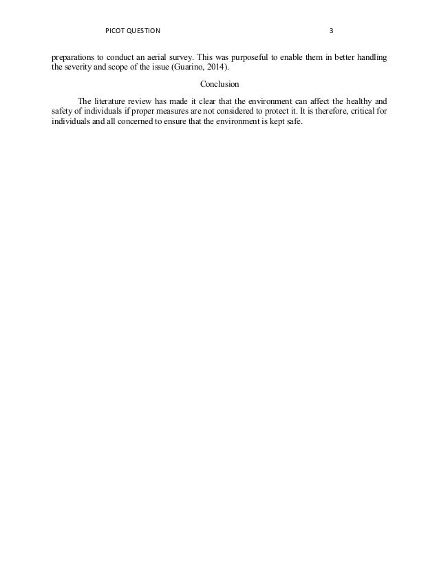 Picot research question