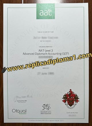 How to buy a fake AAT diploma for a better job? Order AAT certificate | PDF