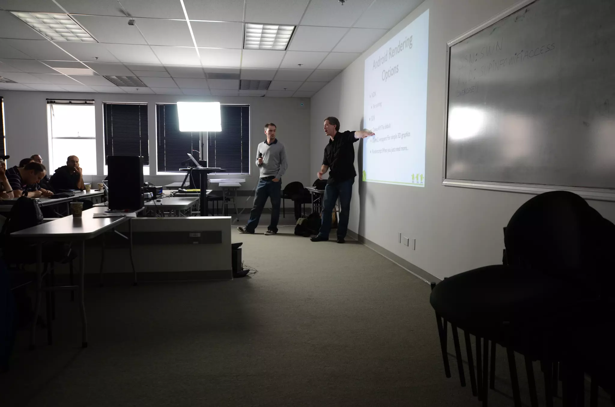 Pictures from "Learn about RenderScript" meetup at SF Android User Group