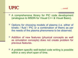 PIC Simulation, its past present and future possibilities | PPT