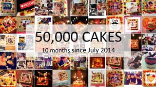 50,000 CAKES
10 months since July 2014