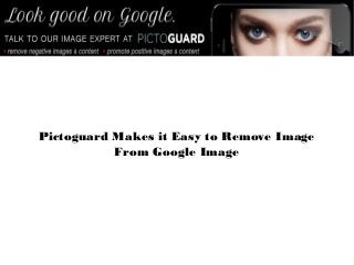 Pictoguard Makes it Easy to Remove Image
From Google Image

 