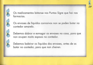 Bolechas contenedor amarillo con pictogramas arasaac