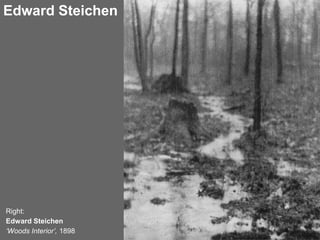 Edward Steichen
Right:
Edward Steichen
‘Woods Interior’, 1898
 