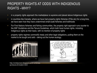 Indigenous Rights and Property Rights in the Fisheries: A Case Study ...