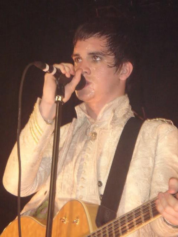 Brandon Urie of Panic! At the Disco performing at Sunshine Theater Al…