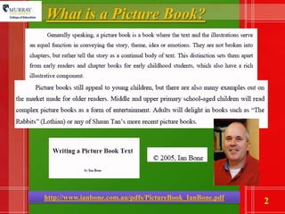 What is a Picture Book?http://www.ianbone.com.au/pdfs/PictureBook_IanBone.pdf
