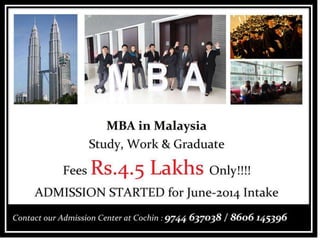 MBA Outside India With Scholarship