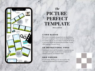 Picture perfect instagram puzzle template
