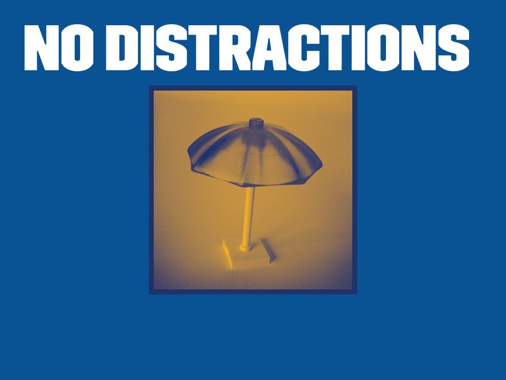 training to avoid distractions