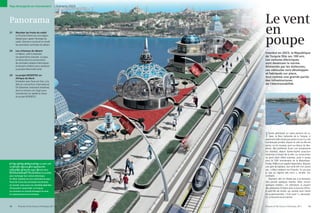 Pays émergents en mouvement                       | Scénario 2023




Panorama                                                            Le vent
21    Récolter les fruits du soleil                                 en
                                                                    poupe
      Le Proche-Orient est une région
      idéale pour capter l’énergie du
      soleil. Siemens construit en Israël
      les premières centrales du désert.

24    Les richesses du désert
      Le Maroc, prêt à exploiter                                    Istanbul en 2023, la République
      ses gisements naturels. Le pays                               de Turquie fête ses 100 ans.
      se lance dans la construction                                 Les voitures électriques
      de centrales solaires thermiques                              sont devenues la norme.
      et de parcs éoliens pour produire                             Alimentés par les éoliennes,
      sa propre électricité verte.                                  ces véhicules sont développés
                                                                    et fabriqués sur place,
25    Le projet DESERTEC en
      Afrique du Nord                                               tout comme une grande partie
      Entretien avec Paul van Son, à la                             des infrastructures
      tête du consortium international                              de l’électromobilité.
      Dii (Desertec Industrial Initiative)
      dont la mission est d’agir pour
      transformer en réalité la vision
      du projet DESERTEC.




                                                                    F     eride admirerait un vaste parterre de tu-
                                                                          lipes, la fleur nationale de la Turquie, si
                                                                    seulement elle n’avait pas perdu la vue il y a de
                                                                    nombreuses années. Depuis le café où elle est
                                                                    assise, sur le nouveau pont au-dessus du Bos-
                                                                    phore, elle profiterait d’une vue somptueuse
                                                                    sur Istanbul, depuis Sainte-Sophie jusqu’aux
                                                                    éoliennes à l’ouest de la ville. La construction
                                                                    du pont vient d’être achevée, juste à temps
                                                                    pour le 100e anniversaire de la République.



2023
Et si les Stambouliotes buvaient un petit café                      Feride, fidèle à son appétit légendaire, déguste
serré sur le nouveau pont qui enjambe                               une part de baklava. Son amie Elif n’en prend
le Bosphore au lieu de rester coincés dans                          pas : « Mon médecin me l’interdit. Tu sais que
les embouteillages ? Ils pourraient en profiter                     je suis un régime très strict », dit-elle, l’air
pour recharger leur voiture électrique.                             contrarié.
En 2023, Istanbul est non seulement le cœur                              Pourtant, elle ne résiste pas à la tentation
financier d’une des principales économies                           d’en picorer quelques miettes. Allez, encore
du monde, mais aussi une véritable pépinière                        quelques miettes… En attendant, la plupart
d’innovation industrielle. La Turquie,                              des pâtisseries finissent dans la bouche d’Emir,
ou comment un marché émergent se mue                                le petit-fils de Feride, qui semble avoir hérité
en superpuissance économique.                                       de sa gourmandise. « Il en reste ? », demande-
                                                                    t-il, la bouche encore pleine.


18       Pictures of the Future | Printemps 2011                    Pictures of the Future | Printemps 2011       19
 