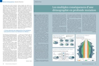 Mutation démographique | Maladie d’Alzheimer                                                               | Présent et futur


cette maladie. Dans le centre de recherche            indicateur diagnostic plus linéaire que la                                                                      Leistungsschub: Mit Siemens-Technik verbrauchen
Siemens consacré aux biomarqueurs d’imagerie          plaque bêta-amyloïde. Mais nous en saurons

                                                                                                                                                                      Les multiples conséquences d’une
                                                                                                                                                                      die Bosporus-Fähren weit weniger Treibstoff. Die
moléculaire, à Culver City, en Californie, les        plus dès que nous disposerons d’une sonde                                                                       Formel-1-Rennstrecke (Mitte) und seine Fabrik für
chercheurs se concentrent, sous la direction de       permettant son acquisition. » Une sonde                                                                         Schaltanlagen hat Siemens ebenfalls auf Vorder-
Hartmuth Kolb, Vice-Président de Siemens              radioactive est actuellement testée sur des                                                                     mann gebracht.
Medical Solutions, sur le développement de
molécules capables de repérer et mettre en
évidence des indicateurs de MA lors d’une
                                                      coupes de cerveaux de patients atteints de
                                                      MA, et les essais cliniques devraient pouvoir un
                                                      jour en intégrer une version optimisée.
                                                                                                                                                                      démographie en profonde mutation
tomographie par émission de positons (PET).               Mais qu’Hartmuth Kolb et son équipe s’inté-
    L’équipe d’Hartmuth Kolb étudie en particulier    ressent à tau, à la plaque ou à un autre biomar-
deux indicateurs clés de pathologie cérébrale         queur de la MA, les sociétés pharmaceutiques
associés à la MA : les plaques bêta-amyloïdes,
et les enchevêtrements neurofibrillaires (NFT),
                                                      ne demandent qu’à travailler avec Siemens
                                                      pour vérifier les effets de leurs derniers com-
                                                                                                           E    n 40 ans, la population mondiale a doublé pour
                                                                                                                atteindre 6,8 milliards d’êtres humains. L’Asie en
                                                                                                           regroupe quelque 60 %. Selon les Nations unies, la
                                                                                                                                                                      personnes âgées. La baisse des taux de mortalité in-
                                                                                                                                                                      fantile, les améliorations des soins médicaux et la ré-
                                                                                                                                                                      duction des efforts physiques (travail moins manuel)
                                                                                                                                                                                                                                         que la croissance économique. Traditionnellement,
                                                                                                                                                                                                                                         une fois adultes, les enfants prennent en charge leurs
                                                                                                                                                                                                                                         aînés, mais ce modèle est menacé par les consé-
                                                                                                                                                                                                                                                                                                                                      On associe souvent à tort vieillissement démogra-
                                                                                                                                                                                                                                                                                                                                      phique et dégradation de la capacité à innover par
                                                                                                                                                                                                                                                                                                                                      manque de dynamisme et d’idées nouvelles. Mais
constitués de protéines tau anormalement              posés. Siemens est en effet leader de la décou-      Terre comptera 2,3 milliards d’habitants supplémen-        ont engendré un vieillissement de la population, no-               quences à long terme de la politique de l’enfant                                             l’innovation ne relève pas des seules idées. Il s’agit
phosphorylées. Dérivés de la protéine précur-         verte de biomarqueurs mais également de              taires d’ici 2050, dont une majorité dans les pays         tamment dans les pays industrialisés. Les Nations                  unique.                                                                                      avant tout d’une question d’implémentation et de
seur de l’amyloïde (APP), essentielle à la            l’imagerie PET, CT et RM. La combinaison de          émergents. En Afrique, où les taux de natalité sont        unies estiment que les plus de 60 ans représenteront                   Selon l’office statistique Eurostat, la proportion                                       marketing, deux disciplines dans lesquelles l’expé-
croissance et à la réparation des neurones, les       ces technologies moléculaires et anatomiques         particulièrement élevés, la population sera ainsi mul-     22 % de la population (environ 2 milliards) en 2050,               des 65 ans et plus passera, en Europe, de 17,1 % à                                           rience des plus anciens s’avère un atout. Le baromètre
oligomères et les fibrilles bêta-amyloïdes            permettra aux chercheurs de visualiser la            tipliée par deux, passant à environ 2 milliards. Au        contre 11 % aujourd’hui (737 millions). En Chine, par              30 % en 2060, soit une personne de plus de 65 ans                                            de l’innovation publié chaque année par Dekra, un
(constituants des plaques) ne sont pas censés         physiologie de la MA et d’identifier les zones       Niger, les femmes ont en moyenne 7 enfants cha-            exemple, l’espérance de vie est passée de 41 à 72 ans              pour 2 en âge de travailler, contre 4 aujourd’hui. Un                                        organisme allemand de certification, prouve que les
exister indépendamment dans le cerveau. Leur          affectées dans un environnement informatif           cune, mais la mortalité infantile y avoisine les 117 ‰     au cours des 50 dernières années, et au moins                      Allemand sur sept aura plus de 80 ans en 2050. Dans                                          sociétés ne pratiquant par l’échange de connais-
présence est donc un puissant indicateur d’un         fusionné, accélérant ainsi le processus de           en raison de la malnutrition. En Chine, par contre, la     100 millions de Chinois (8 %) ont plus de 65 ans. Les              les pays industrialisés, la pyramide des âges a de plus                                      sances entre les collaborateurs de différentes
processus caractéristique de la MA : le découpage     découverte de médicaments. « Si nous obte-           politique de l’enfant unique, bien qu’assouplie, a li-     Nations unies prévoient une multiplication de ce chif-             en plus la forme d’un champignon, mettant en péril le                                        tranches d’âge ne parviennent à concrétiser que
de l’APP en fragments, dont les sections bêta-        nons une image précise d’un marqueur, nous           mité le taux de fertilité à 1,8 enfant par femme. « La     fre par 4 à l’horizon 2050.                                        financement des régimes de retraite. La Commission                                           moins de 10 % de leurs idées. Celles où juniors et se-
amyloïdes forment des plaques. La MA est              pouvons savoir si un traitement est efficace »,      population chinoise devrait croître de plus de 1,3 mil-        La demande en services de diagnostic et de traite-             européenne recommande donc un relèvement de                                                  niors communiquent régulièrement atteignent, elles,
également accompagnée d’une transformation            explique Hartmuth Kolb.                              liard actuellement à 1,47 milliard en 2040, avant          ments médicaux ne cesse par conséquent de croître.                 l’âge de la retraite dans les États membres.                                                 un chiffre de 20 %. Quant aux sociétés dont le nom-
                                                                                                           d’amorcer un déclin », commente Jiang Weiping,             Les maladies chroniques ont fait un bond en Chine en                   Le vieillissement de la population a également un                                        bre de collaborateurs de plus de 49 ans est supérieur
                                                                                                           Directeur général du Centre national de recherche sur      raison du niveau de vie plus élevé, accompagné d’un                impact sur le PIB car ce dernier est lié aux niveaux                                         à celui des collaborateurs de moins de 36 ans, elles
     « Si nous obtenons une image précise d’un marqueur,                                                   le développement et la population. Les Chinois ne          manque d’exercice et d’une mauvaise alimentation.                  d’emploi et de productivité. La diminution du nombre                                         parviennent à commercialiser 30 % de leurs projets.
     nous pouvons savoir si un traitement est efficace. »                                                  représenteront alors « que » 15 % de la population         Le coût des soins y augmente même plus rapidement                  d’actifs affecte ainsi la croissance économique.                                                                                        Sylvia Trage
                                                                                                           mondiale, soit 5 % de moins qu’aujourd’hui.
                                                                                                                Avec un taux de fertilité moyen de 2,1 enfants par
de la protéine tau, qui intervient dans la forma-          À mesure que les chercheurs testent de          femme, les États-Unis afficheront 392 millions d’habi-
tion du cytosquelette (sorte d’échafaudage de         nouveaux composés en essai clinique, les             tants en 2050, contre 310 actuellement – une pro-            Répartition par tranche                                          Population de moins de 15 ans
                                                                                                                                                                                                                                         Population de plus de 65 ans
                                                                                                                                                                                                                                                                                                            Comparaison des tendances
protéines au sein du cytoplasme) des neurones         connaissances concernant les différences             gression majoritairement due à l’immigration. D’après        d’âge et par région                                              Reste de la population                                             démographiques
et aide au transport cellulaire. Lorsque sa           entre un cerveau sain et un cerveau de patient       la Commission européenne, la population des                  Population totale et par région en 2009                                                                                             Effectifs par tranche d’âge
phosphorylation est anormale, des filaments           atteint de MA s’étoffent. Outre les modifica-        27 États membres pourrait également augmenter de                                         Amérique du Nord
                                                                                                                                                                                                                                                                                                                                                   100+
agrégés se développent, créant des NFT, qui           tions anatomiques connues (rétrécissement du         500 millions aujourd’hui à 528 millions en 2030.                                           341 millions           Europe 738 millions      Asie 4,12 milliards                                                            Hommes      95 – 99          Femmes
                                                                                                                                                                                                          13                       16                         7
conduisent à un dysfonctionnement de la protéine      cerveau, perte de cellules…), il se produit          Cette croissance passera elle aussi par l’immigration                                      20        67             15        69             27        66
                                                                                                                                                                                                                                                                                                                                                 90 – 94
                                                                                                                                                                         Monde 6,81 milliards
tau et à la mort des neurones.                        également des changements physiologiques,            puisque le taux de fertilité actuel n’est que de 1,5 en-                                                                                                                                                                              85 – 89




                                                                                                                                                                                                                                                                            Source : DSW Data Report 2009
                                                                                                                                                                                8%
    Ces deux dernières années, l’équipe               tels que l’altération du métabolisme du              fant par femme et que le seuil de renouvellement est           27%                                                                                                                                                                    80 – 84
                                                                                                                                                                                       65%        Amérique latine/Caraïbe
d’Hartmuth Kolb a mis au point une sonde au           glucose et de l’activité des neurotransmet-          de 2,1 enfants.                                                                             580 millions          Afrique 999 millions     Océanie 36 millions                                                                        75 – 79
                                                                                                                                                                                                            6                         3                     10
fluor 18 qui se fixe aux plaques bêta-amyloïdes,      teurs, qui, lorsqu’ils seront mieux compris,              Les faibles taux de natalité de l’Union européenne                                   30                          41                     24                                                                                       70 – 74
                                                                                                                                                                                                                64                        56                      66
permettant de les faire apparaître lors d’un          pourraient servir d’avertisseurs précoces de la      sont la conséquence de plusieurs facteurs : études                                                                                                                                                                                    65 – 69
examen PET. En cours d’essais cliniques               maladie lors des examens d’imagerie.                 plus longues, travail des femmes, marché de l’emploi                                                                                                                                                                                  60 – 64
préliminaires, « elle fait actuellement l’objet            On ignore encore quels mécanismes précis        instable et accès à la contraception. Une légère                                                                                                                                                                                      55 – 59
de tests de sécurité pour l’Homme, ainsi que          déclenchent et favorisent le développement           hausse pourrait néanmoins être observée à long                                                                                                                                                                                        50 – 54
de comparaisons avec d’autres sondes »,               de la MA. Et tant qu’ils ne seront pas identifiés,   terme. Une étude récente de l’institut de recherche                                                                                                                                                                                   45 – 49
commente Hartmuth Kolb.                               les médecins n’auront pas d’autre choix que de       démographique Max Planck de Rostock (Allemagne)
                                                                                                                                                                        Tendances démographiques par région                                                                                                                                      40 – 44
    La communauté scientifique, dont l’objectif       se tourner vers des solutions palliatives. « Je      et de l’institut démographique de Vienne (Autriche)                                                                                                                                                                                   35 – 39
                                                                                                                                                                        Répartition de la population mondiale par région
est de pouvoir traiter la MA avant qu’elle ne         pense qu’on finira par découvrir que la MA           indique que les taux de natalité de nombreux pays in-                                                                                                                                                                                 30 – 34




                                                                                                                                                                                                                                                                                                                                                                                                       Source : Nations unies (2009), http://esa.un.org/unpp
provoque des dommages cérébraux irrémédia-            est liée à la fois à la formation de plaques         dustrialisés remontent lentement. Les experts attri-                                               Océanie       Océanie                                                                                                              25 – 29
                                                                                                                                                                          2009                     36 millions (0,5 %)      58 millions (0,6 %)
                                                                                                                                                                                                                                                                 2050
bles, doute cependant que le test des plaques         bêta-amyloïdes, à l’hyperphosphorylation des         buent ce phénomène au fait que les femmes n’atten-                                                                                                                                                                                    20 – 24
                                                                                                                                                                          Total              Amérique latine/Caraïbe        Amérique latine/Caraïbe                Total
bêta-amyloïdes apporte toutes les réponses.           protéines tau et à leurs précurseurs », affirme      dent pas aussi longtemps que dans les années 1990              6,81 milliards         580 millions (8,5 %)       724 millions (7,7 %)         9,421 milliards                                                                         15 – 19
« Des études récentes indiquent que leur quan-        Hartmuth Kolb. « Si c’est bien le cas, nous          pour avoir des enfants. De plus, beaucoup de pays,                                                  Afrique      Afrique                                                                                                              10 – 14




                                                                                                                                                                                                                                                                            Source : DSW Data Report 2009
                                                                                                                                                                                                999 millions (14,7 %)       1,994 milliard (21,2 %)
tité n’est pas corrélée à la gravité de la maladie.   serons sur la bonne voie pour un dépistage           tels que la France, proposent des aides financières,
                                                                                                                                                                                                  Amérique du Nord          Amérique du Nord
                                                                                                                                                                                                                                                                                                                                                   5–9
Il pourrait ne s’agir que d’un effet secondaire »,    précoce, et, d’ici 10 ans, nous pourrions ralen-     des allégements fiscaux et d’autres mesures permet-                                     341 millions (5 %)       481 millions (5,1 %)                                                                                                   0–4
précise Hartmuth Kolb, qui travaille désormais        tir, voire enrayer, cette maladie. »”                tant aux jeunes mères de reprendre rapidement le                                                    Europe       Europe                                                                            60      50   40   30    20 10                      10 20      30   40   50    60
                                                                                                                                                                                                738 millions (10,8 %)       702 millions (7,4 %)
sur la relation entre la protéine tau et le déve-                                                          travail.                                                                                                                                                                                                                   Millions                   Millions
                                                                                                                                                                                                                  Asie      Asie
loppement des enchevêtrements. « Nous pen-                                                                      Cependant, les mutations démographiques impli-                                4,117 milliards (60,5 %)      5,461 milliards (58 %)                                                           États-        2010                           2010                             2010
                                                                                                                                                                                                                                                                                                              Unis         2050           Europe          2050              Chine          2050
sons que la protéine tau pourrait s’avérer un                                          Arthur F. Pease     quent également une augmentation du nombre de



36       Pictures of the Future | Printemps 2011                                                                                                                                                                                                                                                                                      Pictures of the Future | Printemps 2011                     37
 