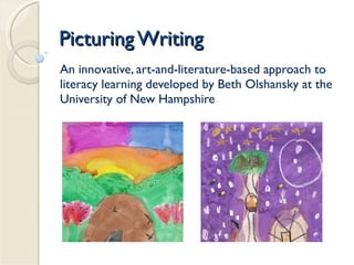 Picturing Writing An innovative, art-and-literature-based approach to literacy learning developed by Beth Olshansky at the University of New Hampshire 