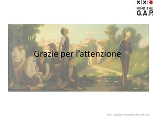 Grazie per l’attenzione
Folli: I giocatori d’azzardo (fine XIX sec)
 